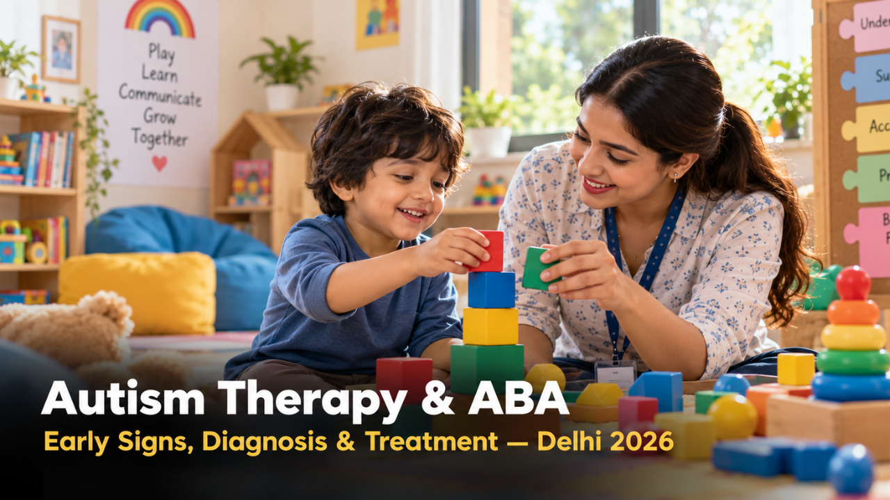 Autism therapy and ABA in Delhi – banner for DevineCare's autism treatment blog